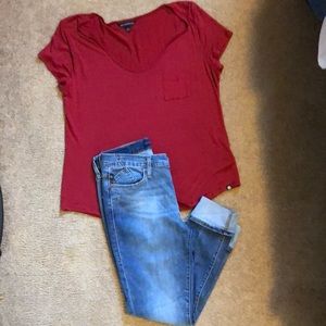 Rock & Republic Jeans size 12 & XL Top